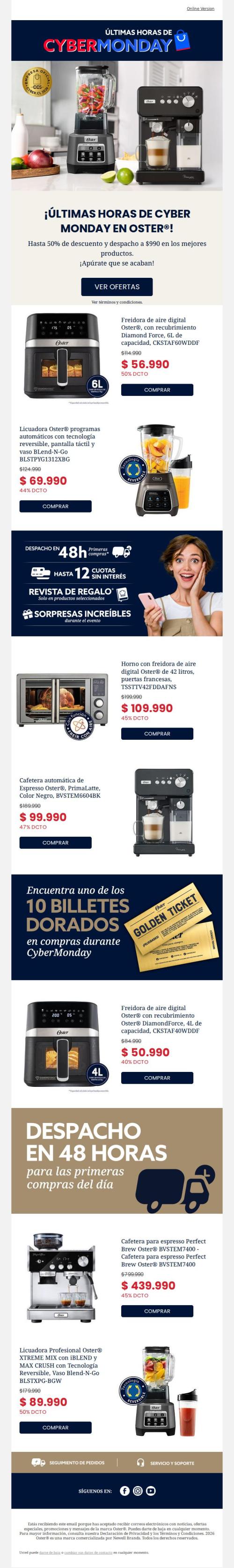  🚨¡Últimas horas de Cyber Monday! 