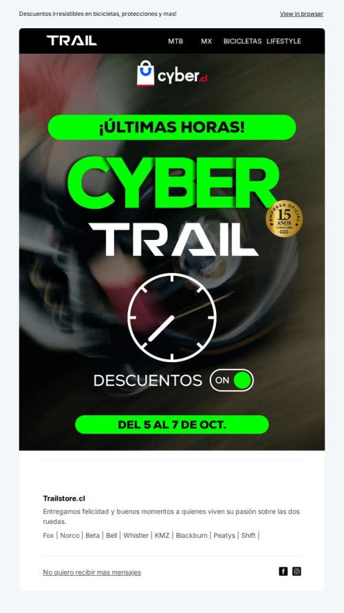 Úuuuuuuultimas horas Cyber Trail 2026 🔥🔥🔥