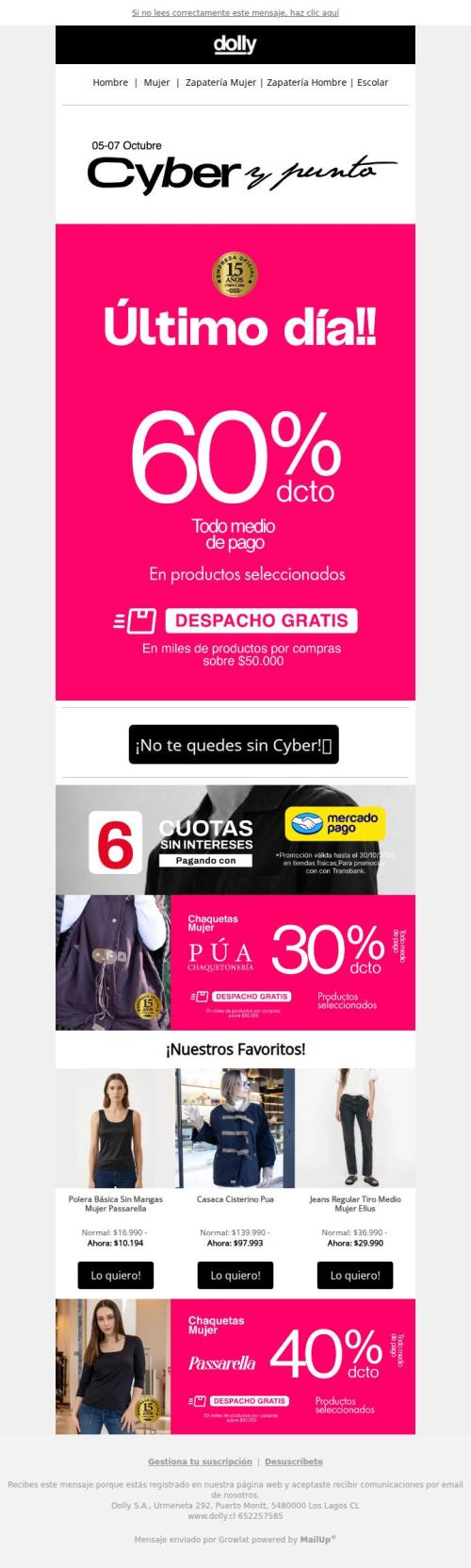 [Nombre] Últimas Horas! Hasta 60%Dcto. en tus favoritos!