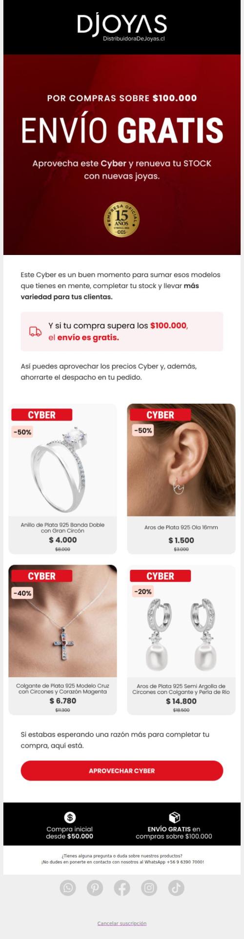Este Cyber, el envío va por nosotros 🚚