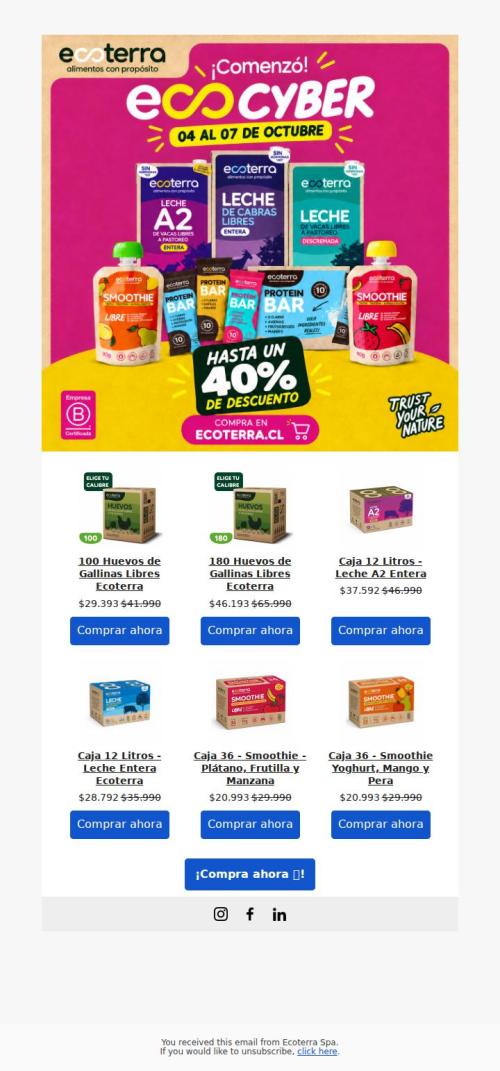 ¡ÚLTIMO DÍA EcoCyber 💚! Hasta 40% OFF 🤩
