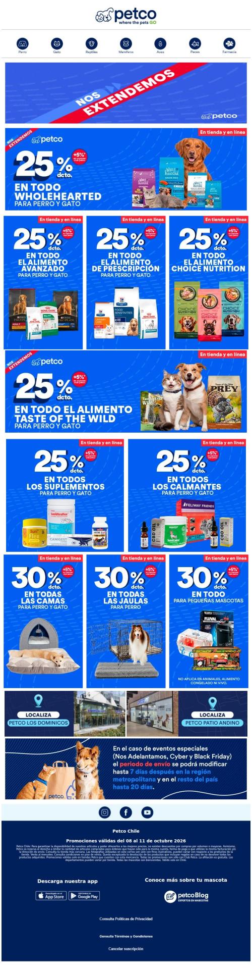 ¡NOS EXTENDIMOS! 💥 25% dcto en alimento de prescripción 🐶🐱 