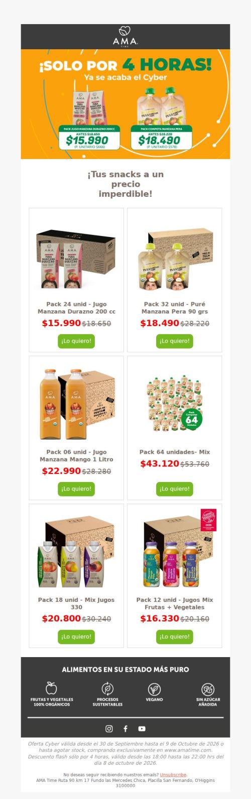 ¡4 HORAS DE DOBLE OFERTA! 😱