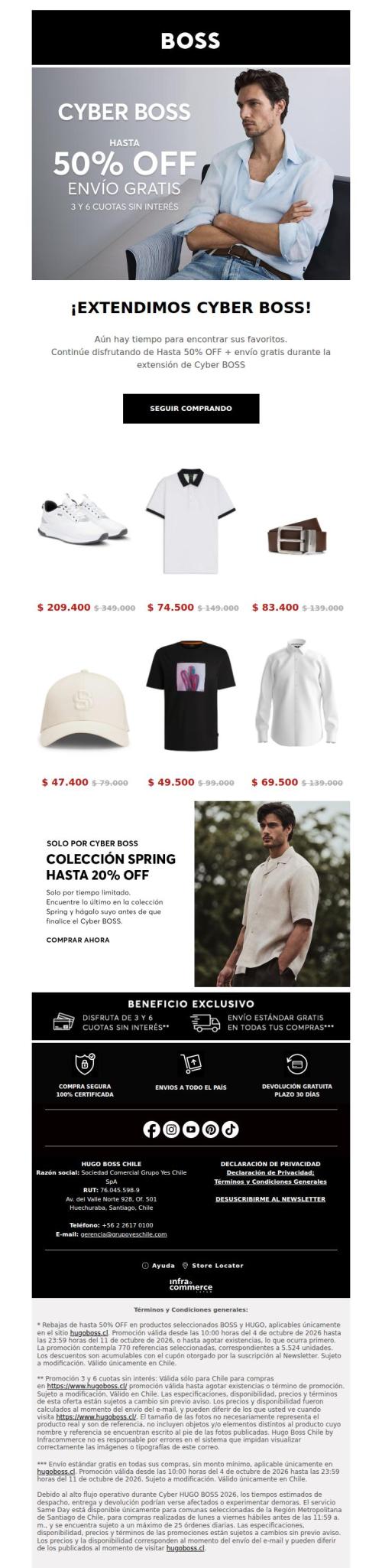¡𝗘𝘅𝘁𝗲𝗻𝗱𝗶𝗺𝗼𝘀! Cyber BOSS continúa con Hasta 50% OFF + envío gratis