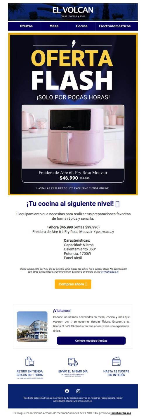 ⚡¡Oferta Flash!⚡ Freidora de aire Fry Rosa Mouvair 😎