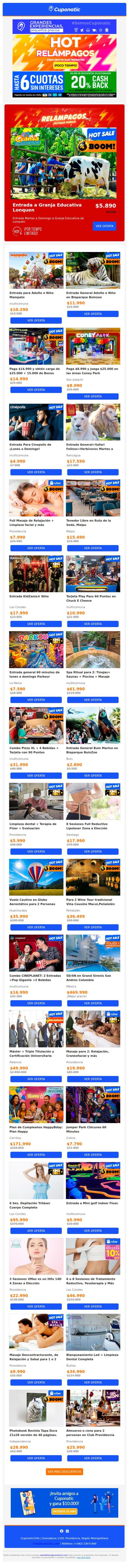 ¡Relámpagos HOT SALE!⚡Granja Lonquen | Mampato | Buinzoo ✅20% CASHBACK