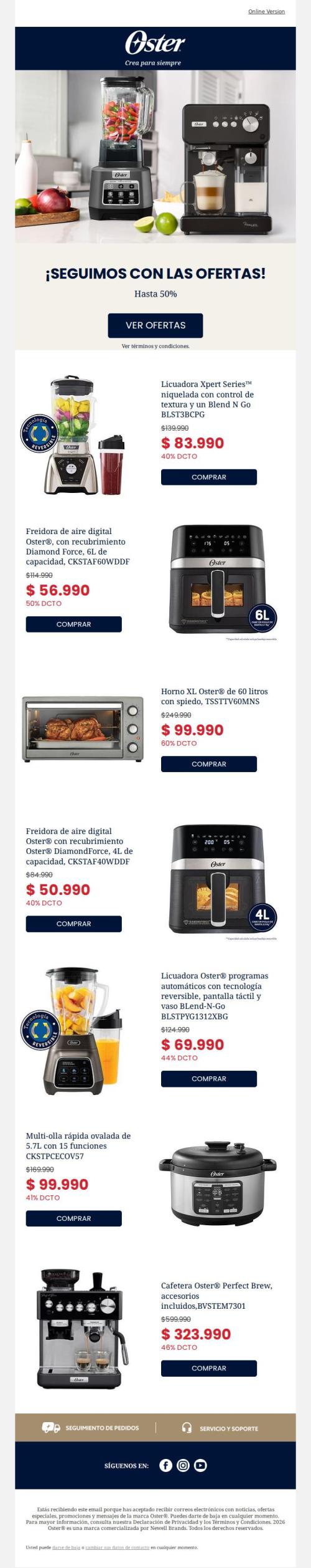 Porque pedían más... extendimos las ofertas 