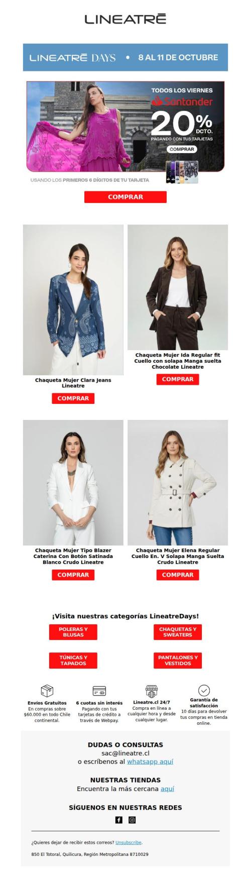 ⏰ Hoy 20% de descuento con tu Banco Santander 