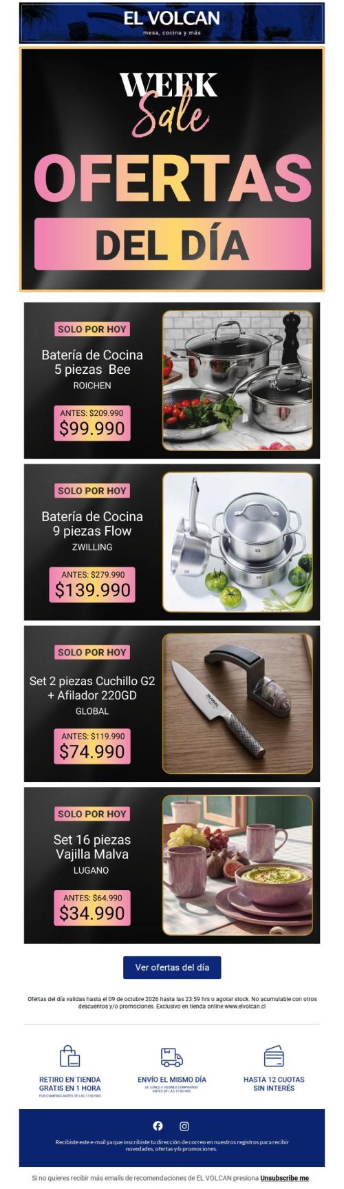 Ofertas del día 🤩 Week Sale EL VOLCAN