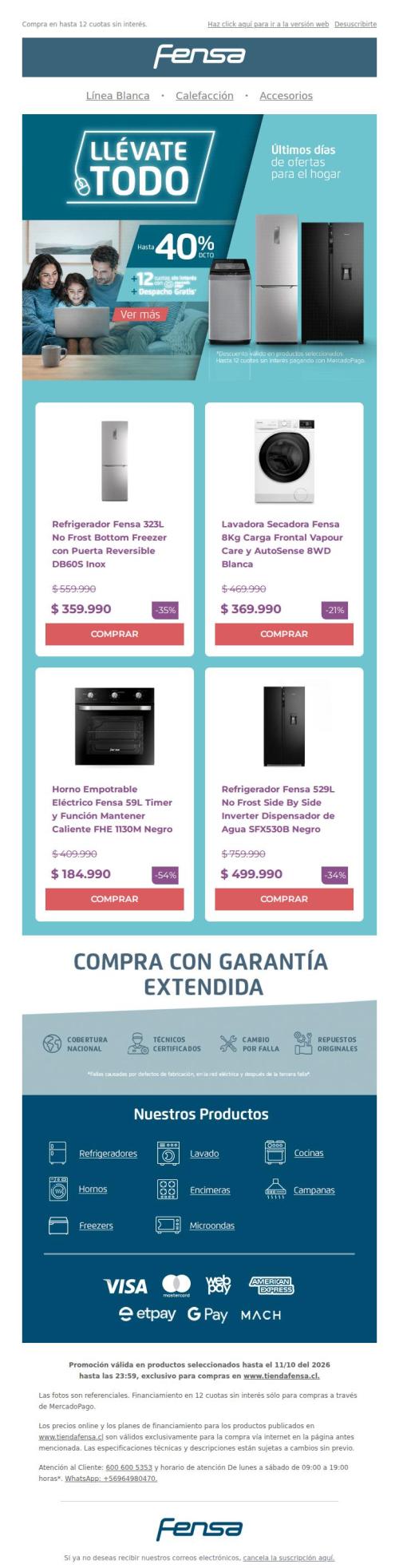 ⚡ ¡Todo para tu hogar con hasta 40% DCTO!