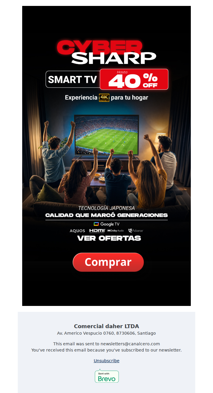 Smart TV Desde $107.990 🖥️ CYBER