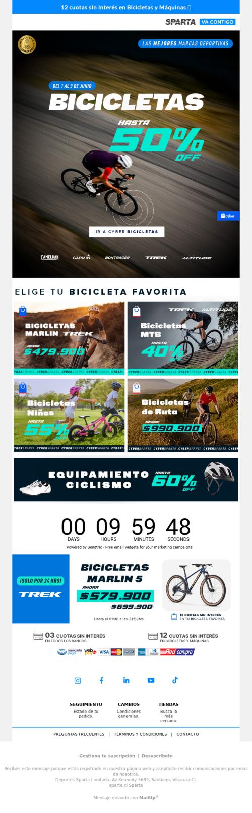 🚴🔥 CYBER BICICLETAS - HASTA 50% OFF - solo por Cyber   