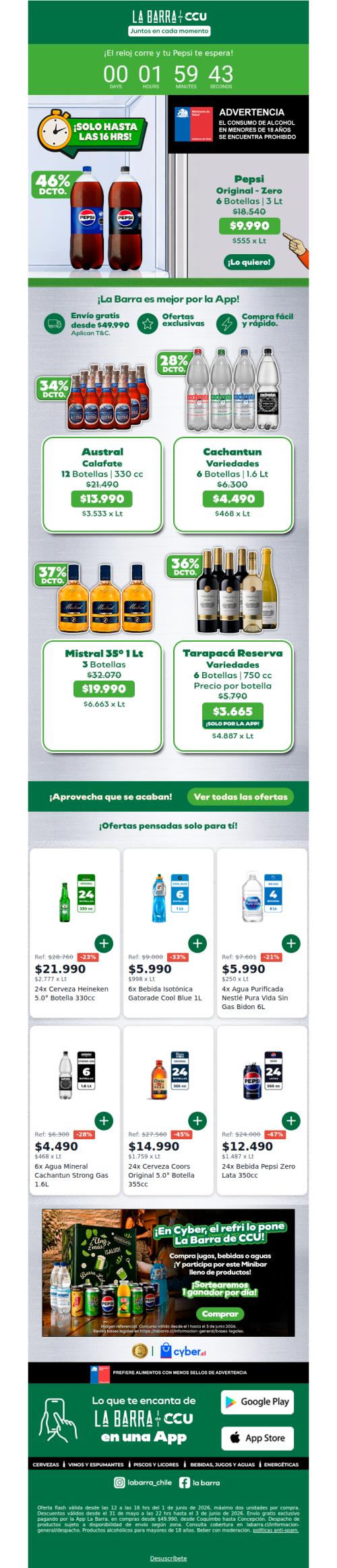 🔥 Llegó el Cyber con hasta 60% dcto