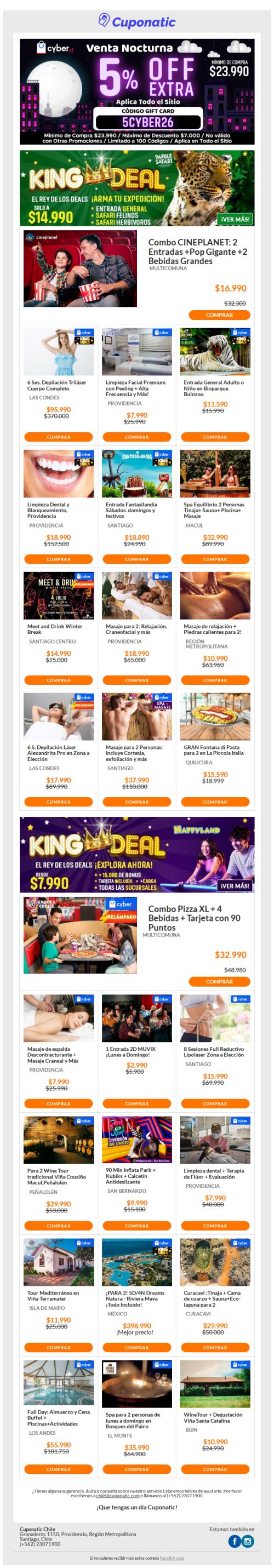 CYBER -5% EXTRA en TODO ✙ Cuotas SIN Interés ❤️¿Quieres? Te lo DAMOS➤