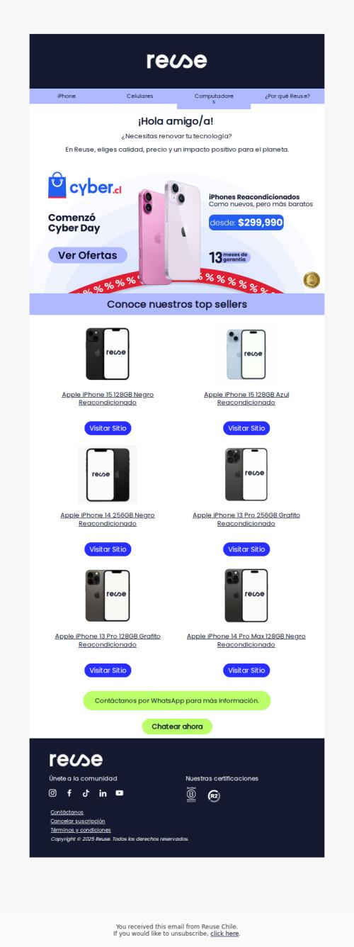 Aprovecha descuentos únicos en iPhones hoy 💘