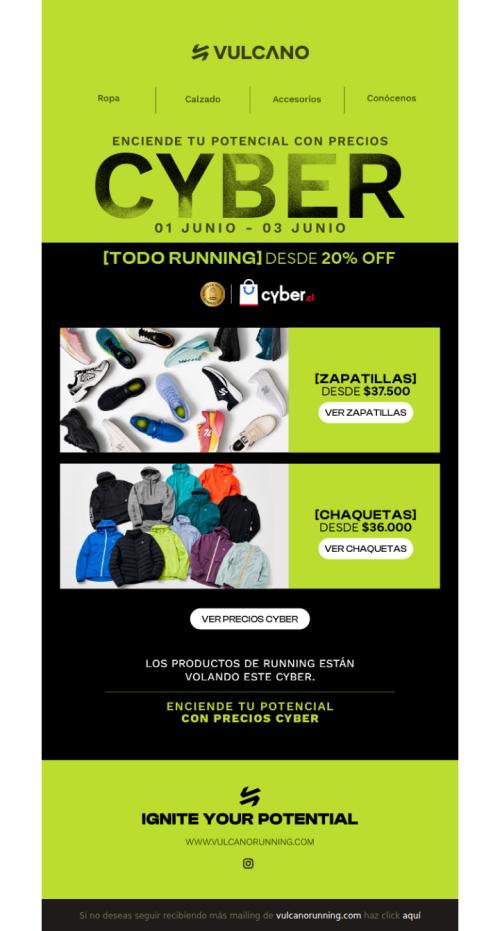 Precios inéditos Cyber Vulcano