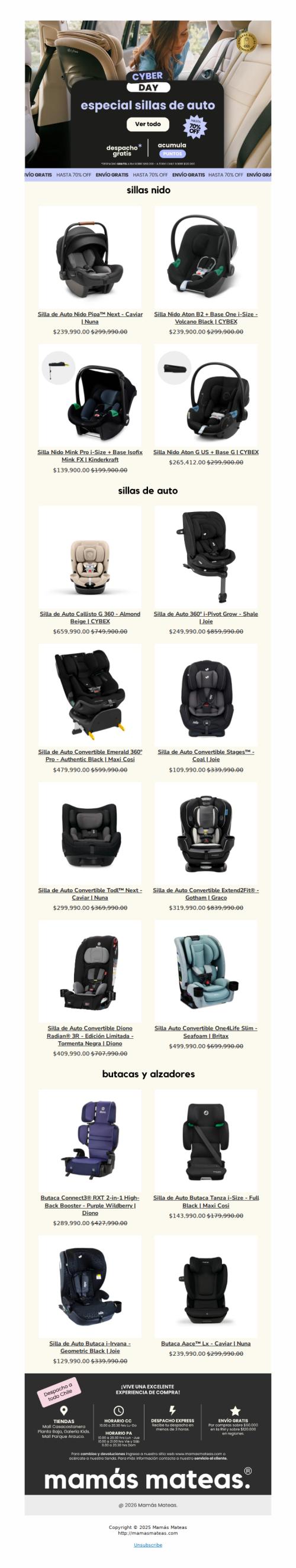 La silla de auto ideal está aquí 🖤