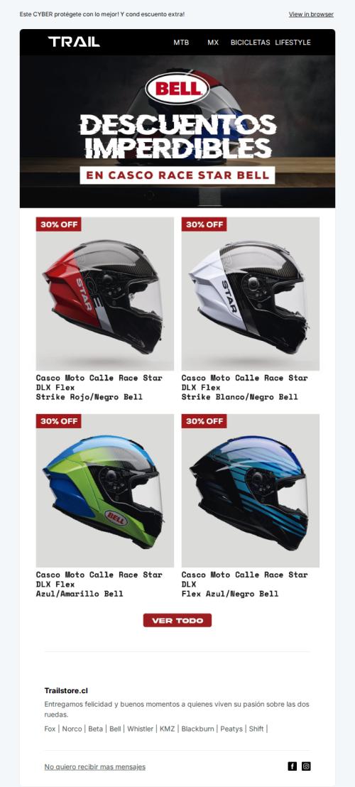 Lo mejor de Cascos BELL con 30% DCTO!! 🙊🙊🙊