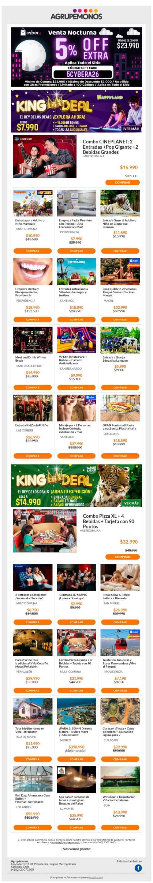 CYBER -5% EXTRA en TODO ✙ Cuotas SIN Interés ❤️¿Quieres? Te lo DAMOS➤