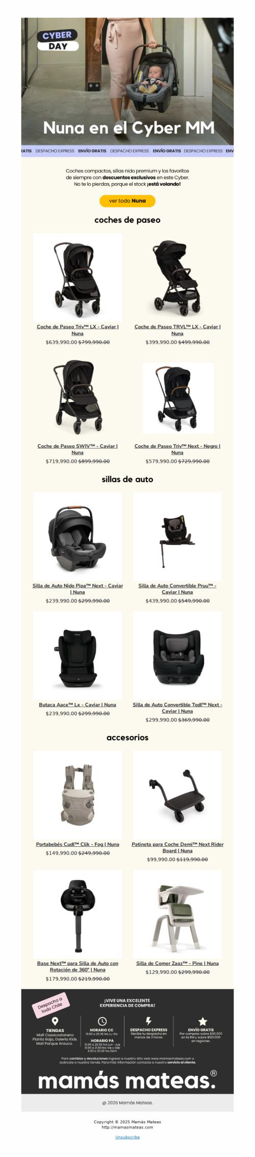 Nuna con hasta 55% OFF🔥