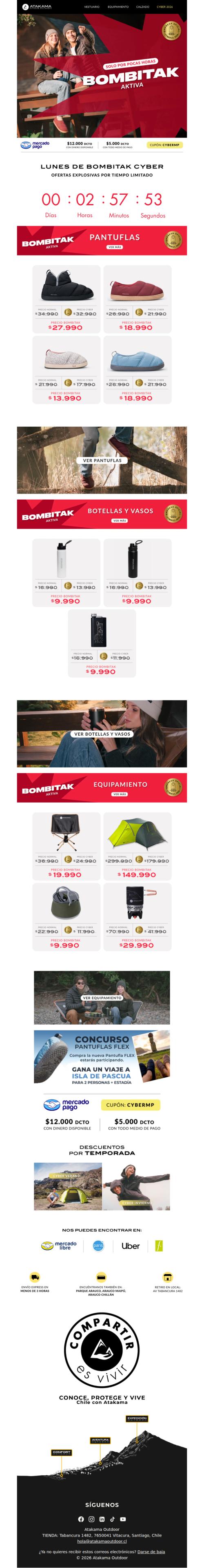 💣 BOMBITAK LUNES / Pantuflas y Equipamiento 💣