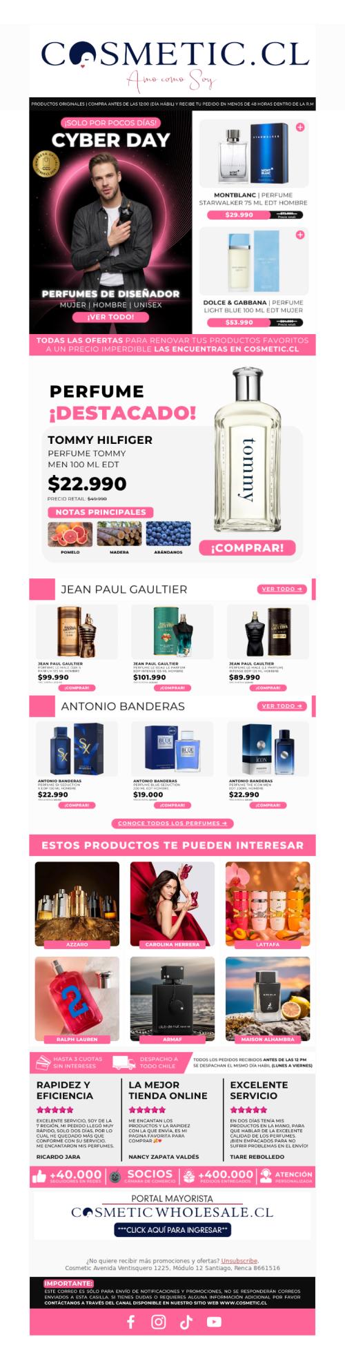¡Perfumes de diseñador! Hasta 60% de descuento 💥