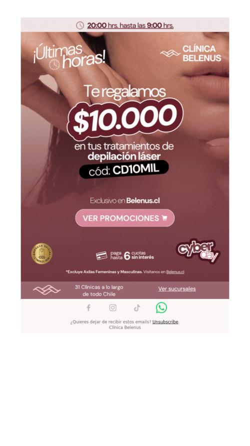Últimas horas para canjear tus $𝟏𝟎.𝟎𝟎𝟎 de descuento💵