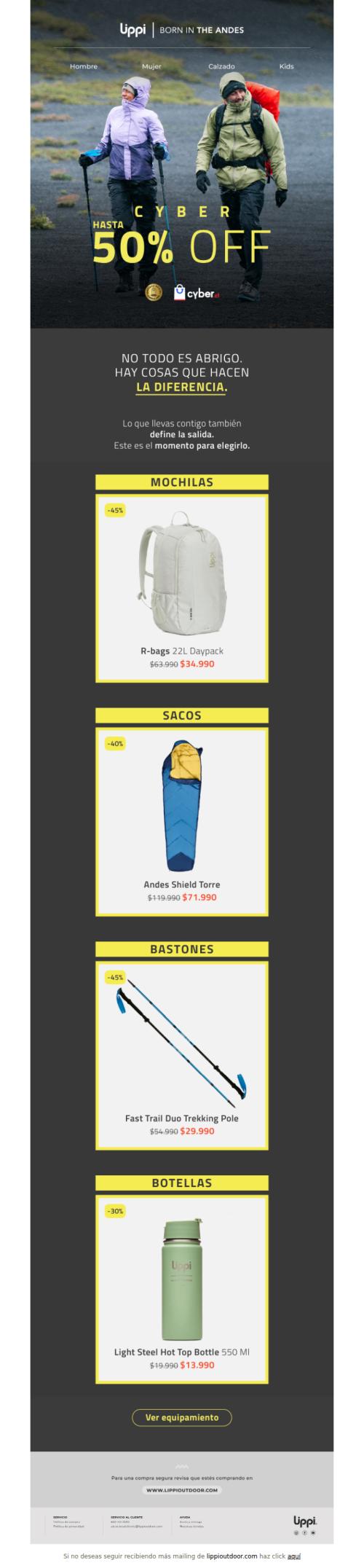 Te acompañamos en tu próxima aventura. Hasta 50% off