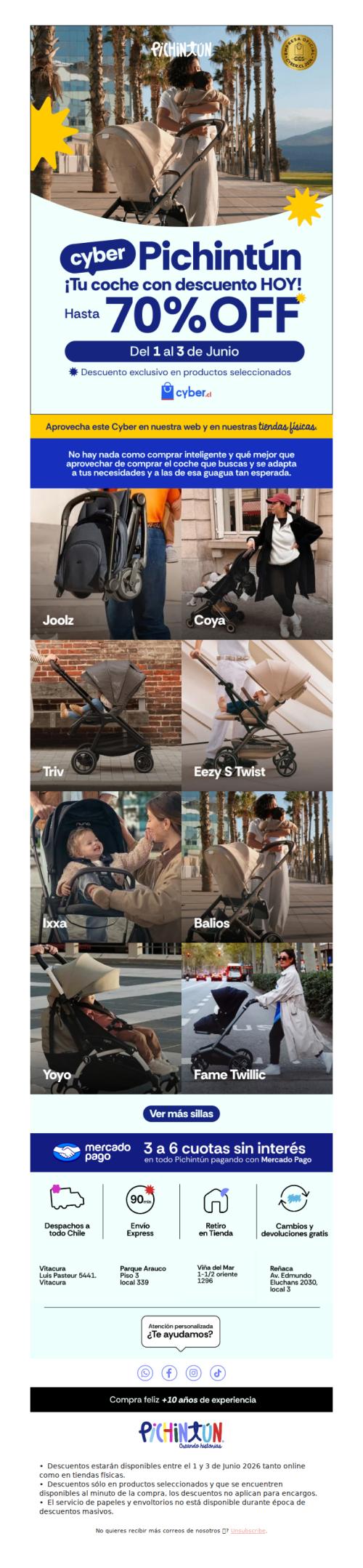 👶 ¡Coches con hasta 70% OFF! Solo por Cyber 💥