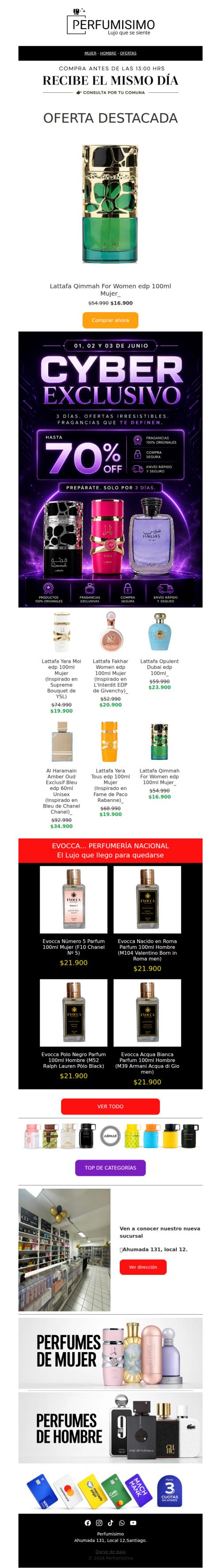 Más ofertas para ti este Cyber 🔥 ¡Perfumes que dejan huella!