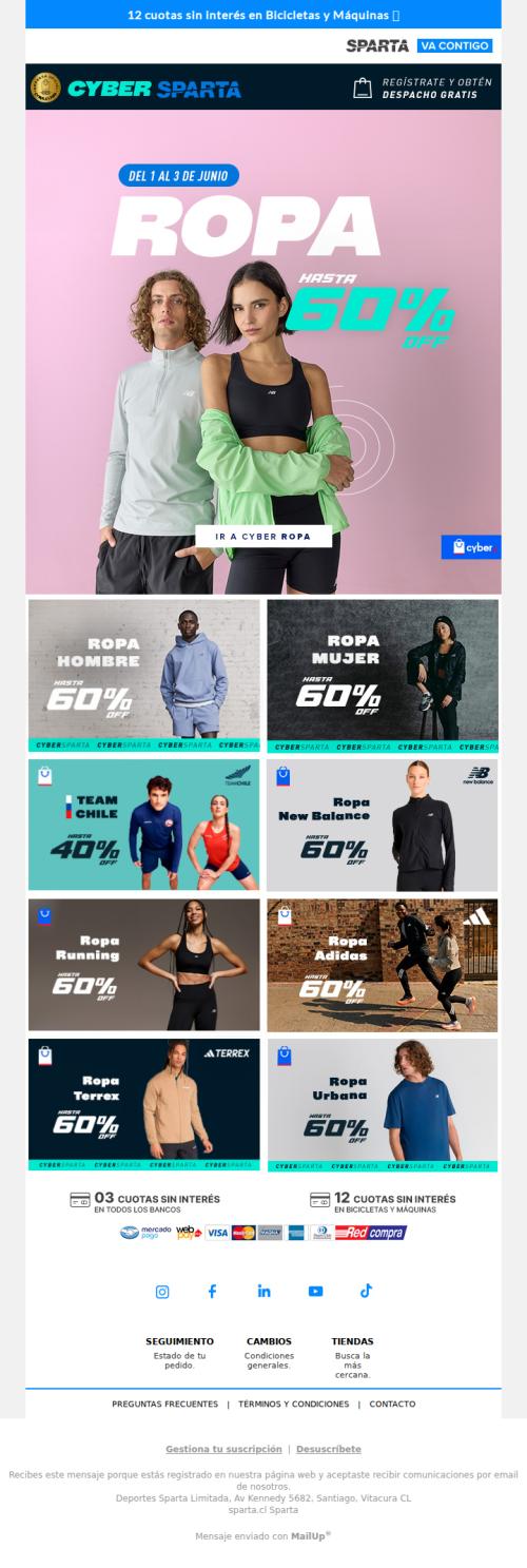 🔥 CYBER ROPA - Hasta 60% dcto 😍 – ¡Corre que se acaba!