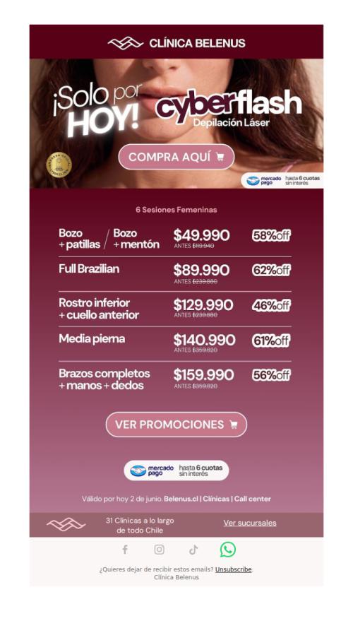 Rebaje Total + Interglúteo a $89.990 | Bozo y Mentón o Patillas a $49.990 y más en el CyberFlash