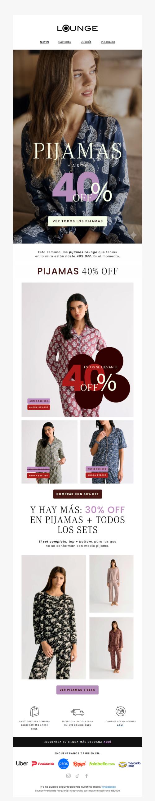 El pijama que querías, hasta 40% menos