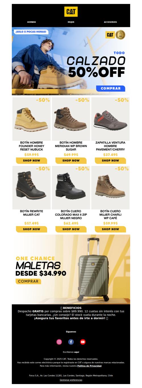 Toco calzado 50% OFF 🚨