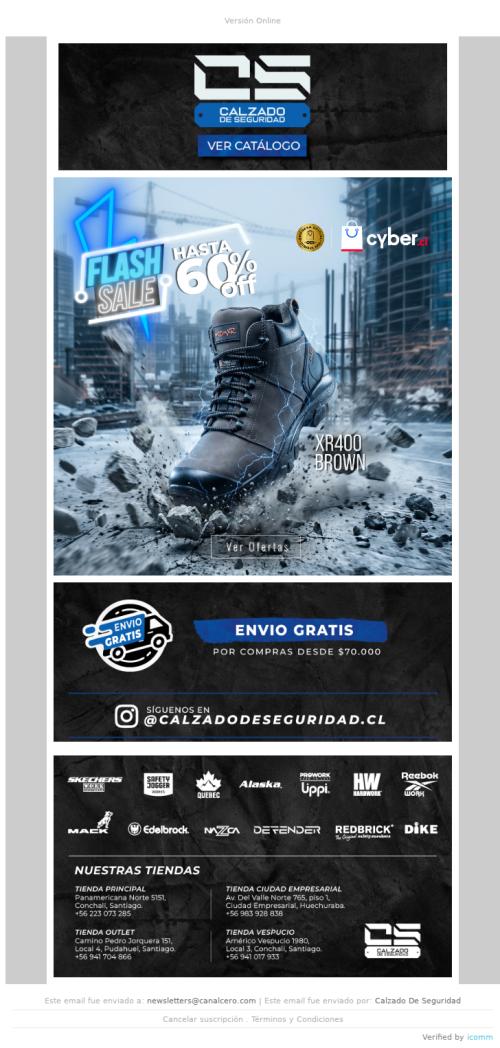 ⚡ Flash Sale Cyber: Hasta 60% OFF en Calzado de Seguridad