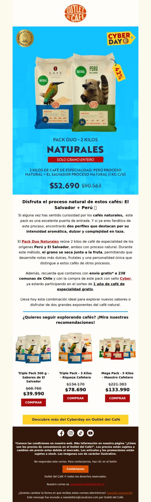 ¿Fan del Natural? ¡Estos cafés son para ti! 💚☕