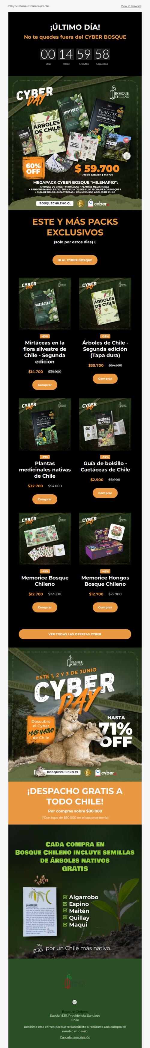 ¡Último día de ofertas! 🌳