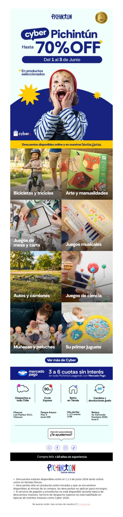 Hasta 70% OFF en juguetería para tu peque ✨