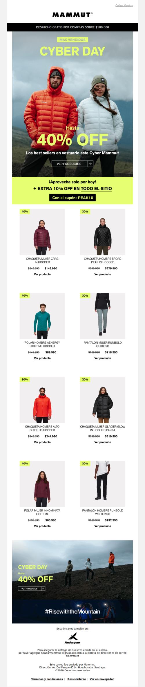 10% extra en todo el sitio, aprovecha y equípate hoy 🦣