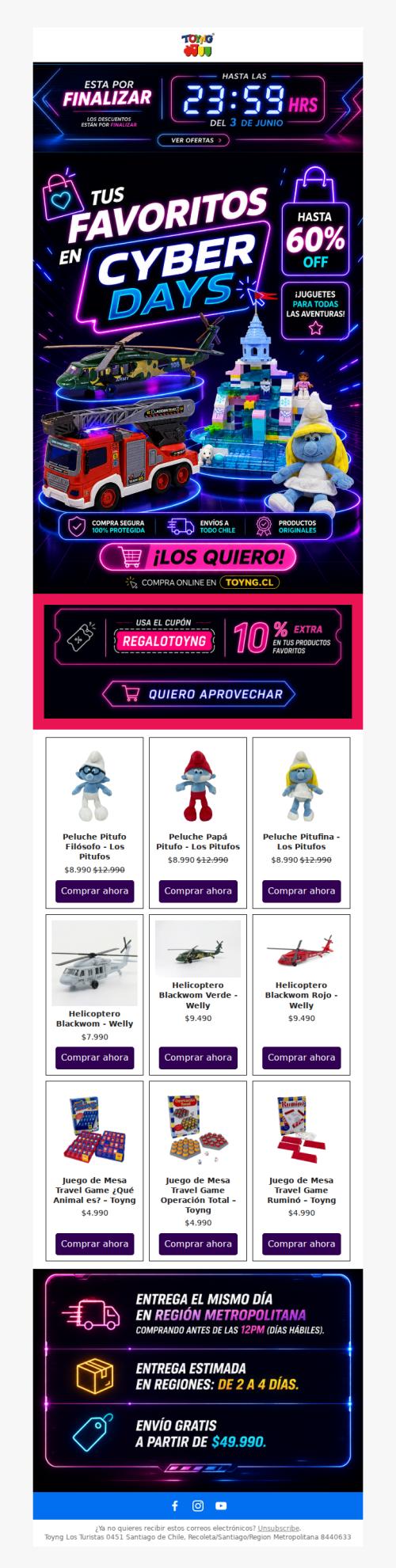 ⏰ Últimas horas: hasta 60% OFF termina HOY