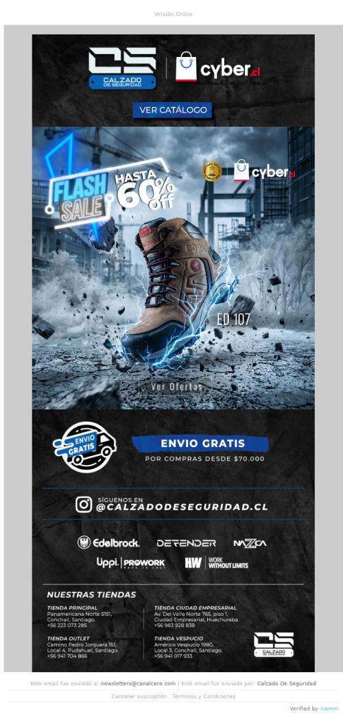 ⏰ Últimas horas Cyber: Hasta 60% OFF en botines de seguridad