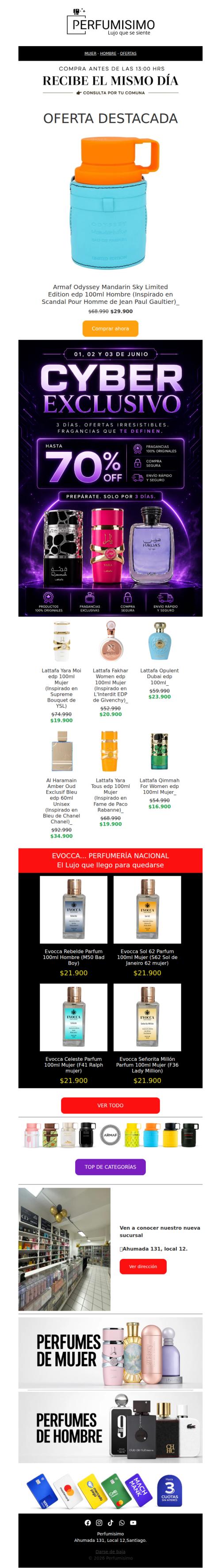 Ùltimas horas de Cyber 🔥 ¡Perfumes que dejan huella!