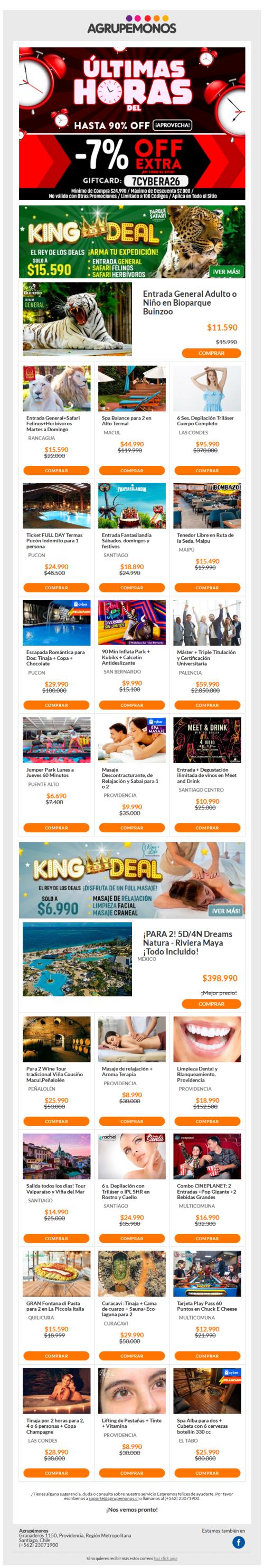 ⚠️ -7% EXTRA en TODO CYBER ⏰¡ÚLTIMAS HORAS! ✙ Cuotas SIN Interés