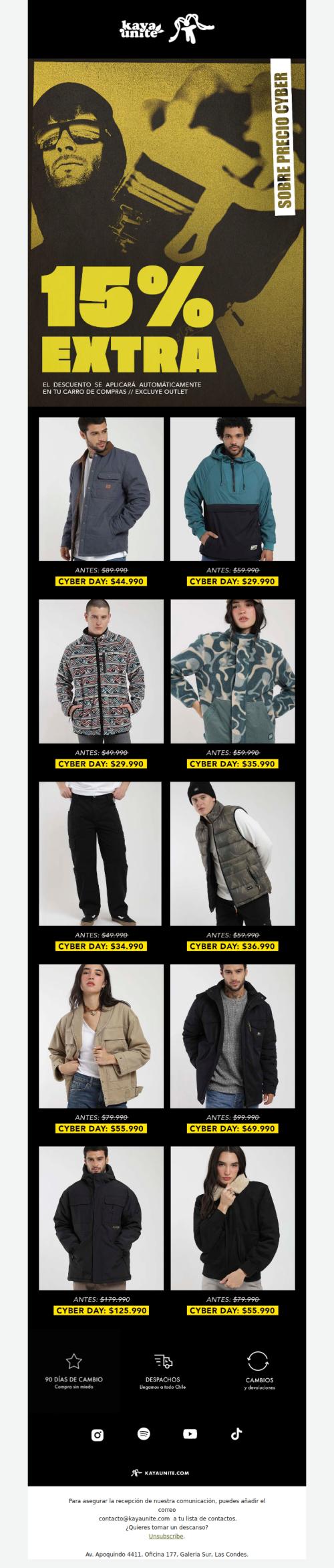 EXTRA 15% off de Regalo! 🔥