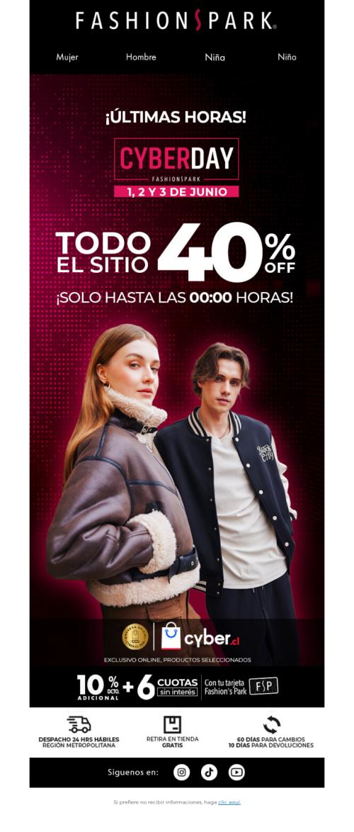 ¡CYBER! Últimas Horas ⏰💥