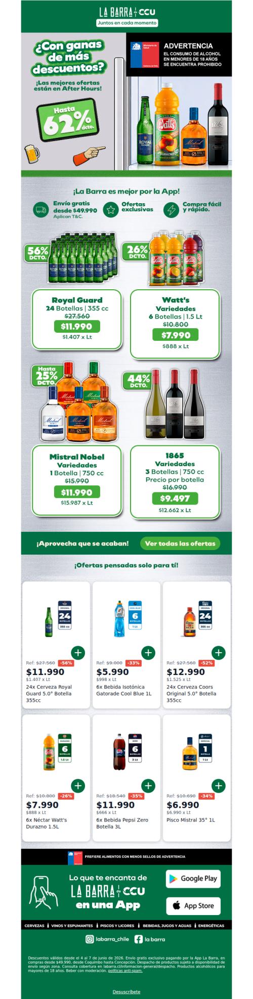 👀 ¡Nos extendimos! Hasta 62% dcto en After Hours