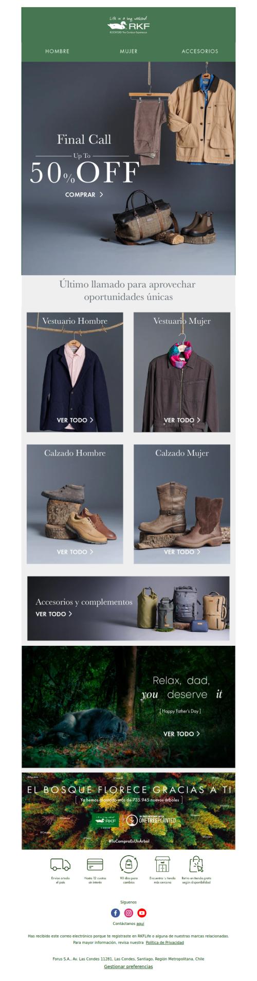 Final Call hasta 50%OFF