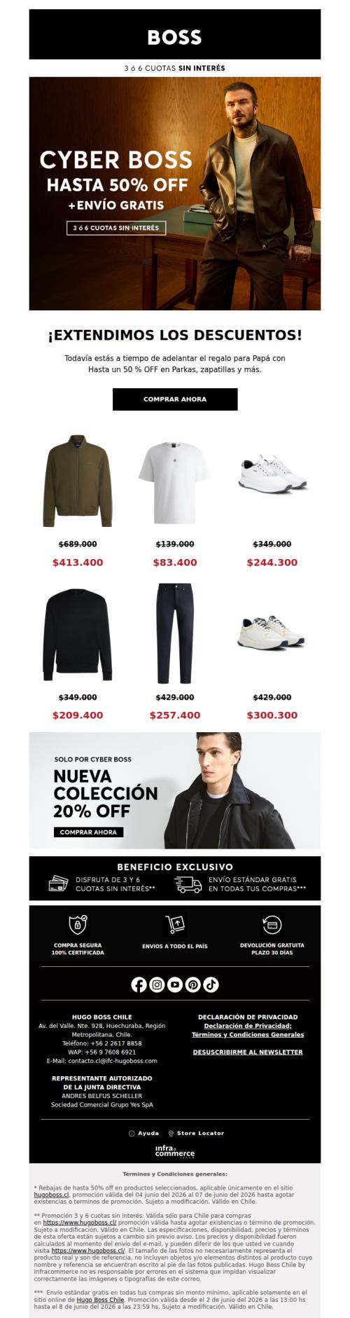  ¡Extendimos! Cyber BOSS con Hasta 50% OFF y Envio gratis