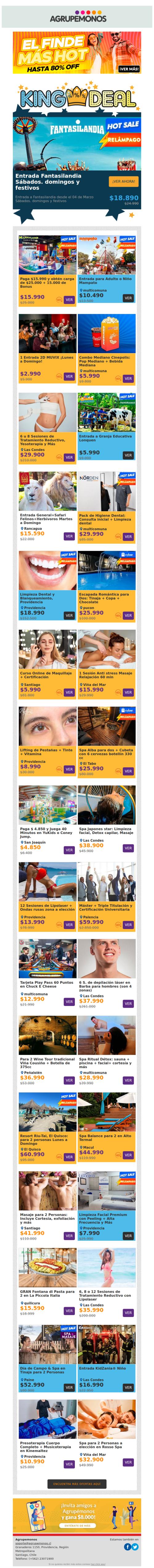 ¡FINDE Ardiente! ➠ Plan con 20% de VUELTA✨ Safari / HappyLand / Masajes