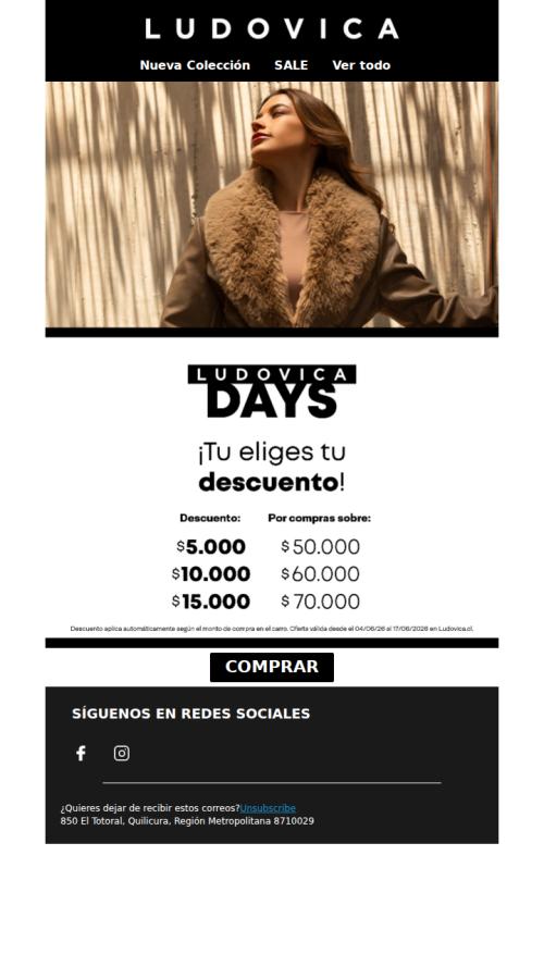 LUDOVICA DAYS: EXTENDIDO CON HASTA 60% DCTO ⚡️⏰